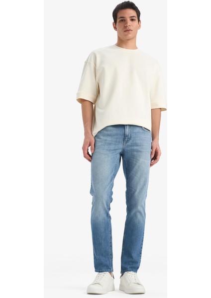 Pedro Slim Fit Dar Kalıp Normal Bel Dar Paça Jean Pantolon E9305AX25SP fiyatları