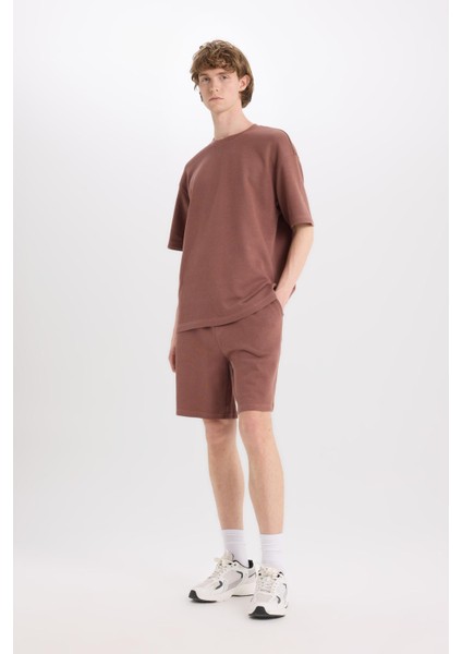 %100 Pamuk Regular Fit Düz Paça Şort E0442AX25SM fiyatları