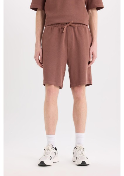 %100 Pamuk Regular Fit Düz Paça Şort E0442AX25SM indirimleri