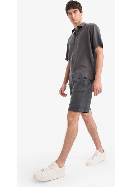 Relax Fit Tensel Bermuda Şort E0804AX25SM fiyatları