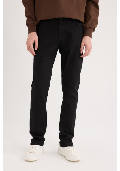 Pedro Slim Fit Solmayan Renk Dar Kalıp Normal Bel Dar Paça Siyah Jean Pantolon S2711AZ25SP fırsatları