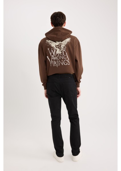 Pedro Slim Fit Solmayan Renk Dar Kalıp Normal Bel Dar Paça Siyah Jean Pantolon S2711AZ25SP