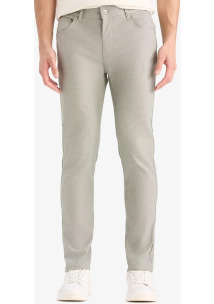 Yazlık Chino Kanvas Dokulu Pantolon Slim Fit Dar Kesim Cepli Dar Paça T1055AZ25SP fırsatları