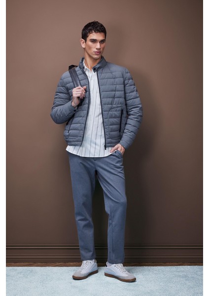 Tailored Regular Fit Normal Kesim Kumaş Pantolon Basic Düz Cepli D9084AX24WN