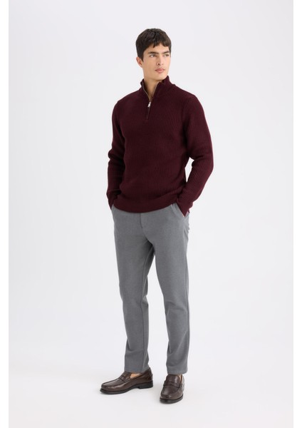 Tailored Regular Fit Normal Kesim Kumaş Pantolon Basic Düz Cepli D9084AX24WN fırsatları