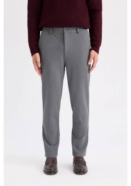 Tailored Regular Fit Normal Kesim Kumaş Pantolon Basic Düz Cepli D9084AX24WN