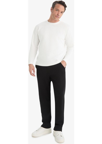 Regular Fit Cepli Düz Paça Dokulu Eşofman Altı D7603AX25SP modelleri