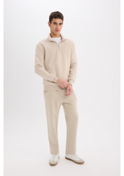 Regular Fit Eşofman Altı İçi Polarlı Basic Düz Cepli Beli Bağcıklı Düz Paça D7836AX25SP fiyatları