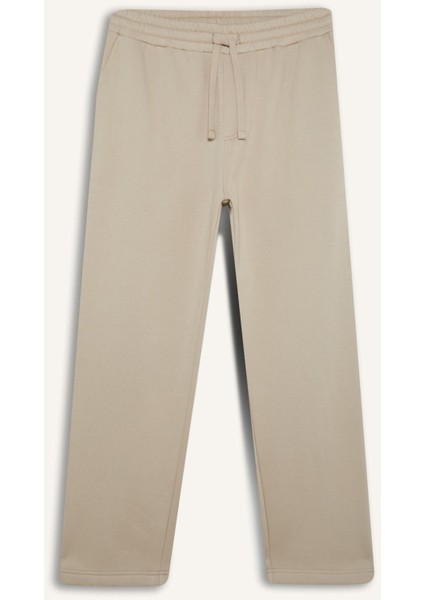 Regular Fit Eşofman Altı İçi Polarlı Basic Düz Cepli Beli Bağcıklı Düz Paça D7836AX25SP