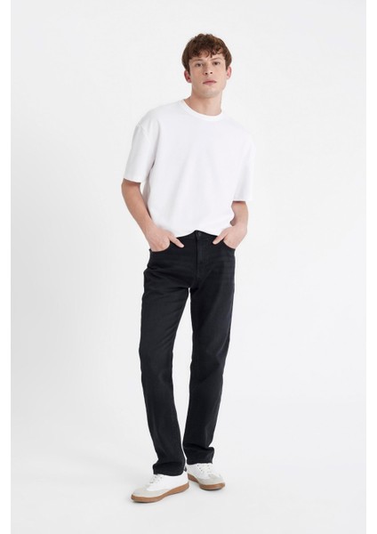 Sergio Regular Fit Normal Kalıp Normal Bel Boru Paça Siyah Jean Pantolon W6868AZ24AU fiyatları