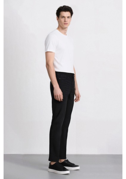 Sergio Regular Fit Normal Kalıp Normal Bel Boru Paça Siyah Jean Pantolon W6868AZ25SP modelleri