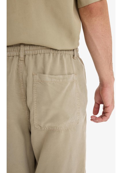 Relax Fit Tensel Bermuda Şort E0804AX25SM