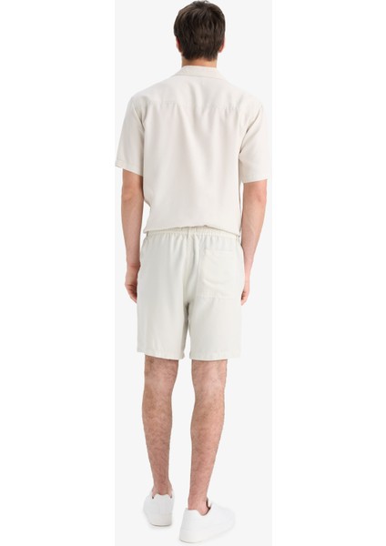 Relax Fit Tensel Bermuda Şort E0804AX25SM