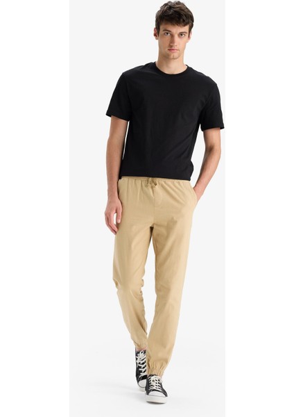 %100 Pamuk Kargo Jogger Pantolon Üç Cepli E0834AX25SM