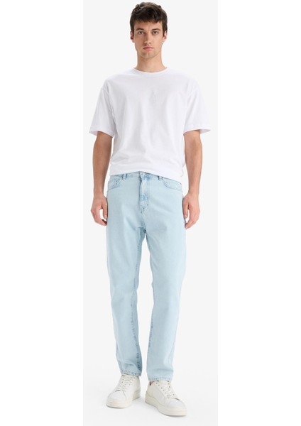 %100 Pamuk 90's Slim Fit Dar Kalıp Yüksek Bel Dar Paça Jean Pantolon E7281AX25SM modelleri