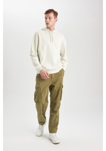 Pantolon Wide Leg Fit Geniş Kalıp Normal Bel Geniş Paça Kargo Cepli B1915AX24SP indirimleri