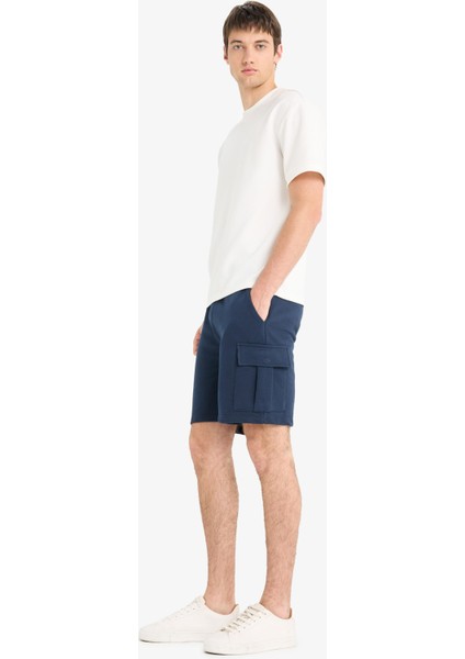 Regular Fit Beli Bağcıklı Kargo Cepli Şort D9494AX25SM fiyatları