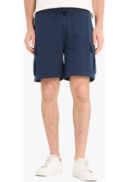 Regular Fit Beli Bağcıklı Kargo Cepli Şort D9494AX25SM fırsatları