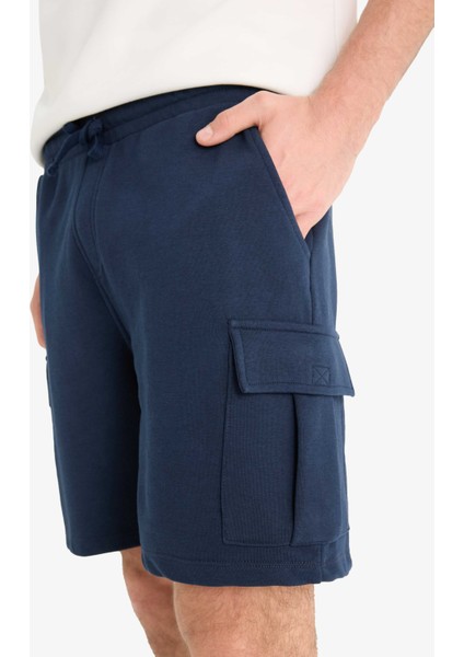 Regular Fit Beli Bağcıklı Kargo Cepli Şort D9494AX25SM indirimleri
