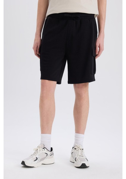 Regular Fit Beli Bağcıklı Kargo Cepli Şort D9494AX25SM fırsatları