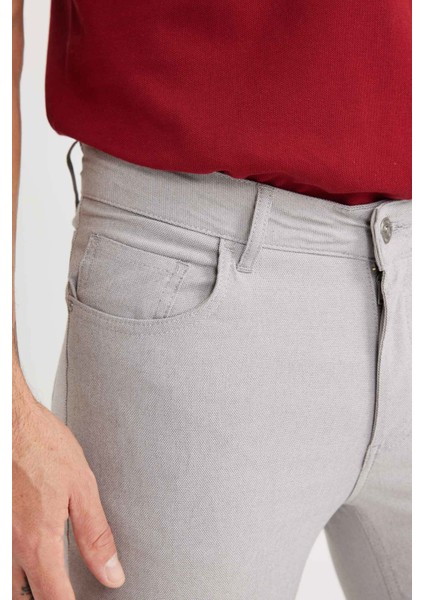 Yazlık Chino Kanvas Dokulu Pantolon Slim Fit Dar Kesim Cepli Dar Paça T1055AZ25SP indirimleri