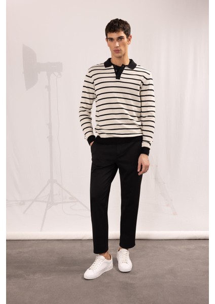 Jogger Düz Paça Her Yöne Esneyen Yazlık Kumaş Pantolon T6317AZ25SP