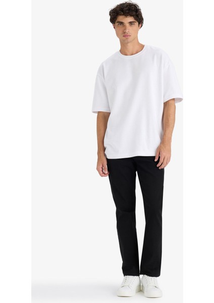 Sergio Regular Fit Normal Kalıp Normal Bel Boru Paça Siyah Jean Pantolon E1933AX25SP