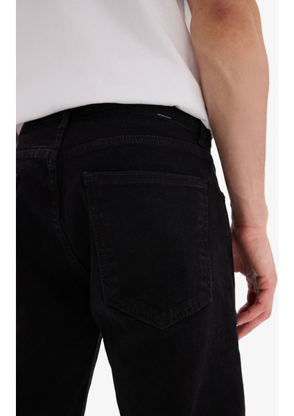 Sergio Regular Fit Normal Kalıp Normal Bel Boru Paça Siyah Jean Pantolon E1933AX25SP