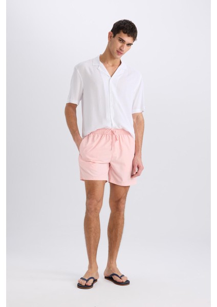 File Astarlı Kısa Boy Hızlı Kuruyan Deniz Şortu E0944AX25HS