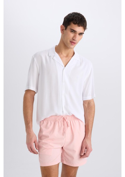 File Astarlı Kısa Boy Hızlı Kuruyan Deniz Şortu E0944AX25HS modelleri