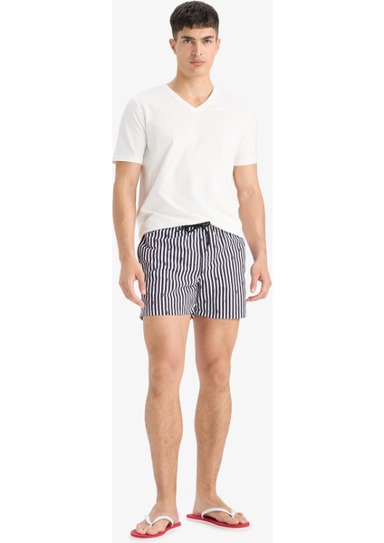 Çizgili File Astarlı Kısa Boy Deniz Şortu E0950AX25HS fiyatları