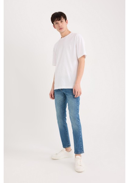 Pedro Slim Fit Dar Kalıp Normal Bel Dar Paça Jean Pantolon E5429ax25sp