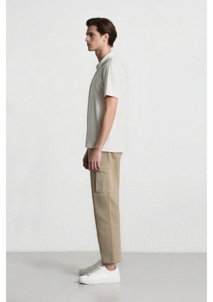 Wide Leg Bol Rahat Kesim Kargo Cepli Geniş Paça Gabardin Pantolon E5810AX25SP indirimleri