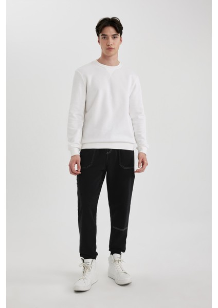 Regular Fit Jogger Eşofman Altı Beli Bağcıklı Lastikli Paça Cepli C5384AX24SP modelleri