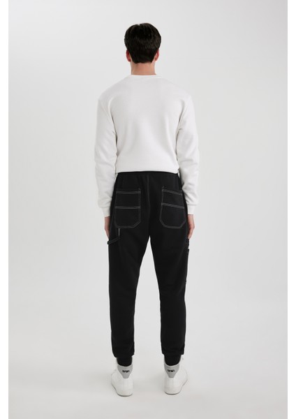 Regular Fit Jogger Eşofman Altı Beli Bağcıklı Lastikli Paça Cepli C5384AX24SP indirimleri