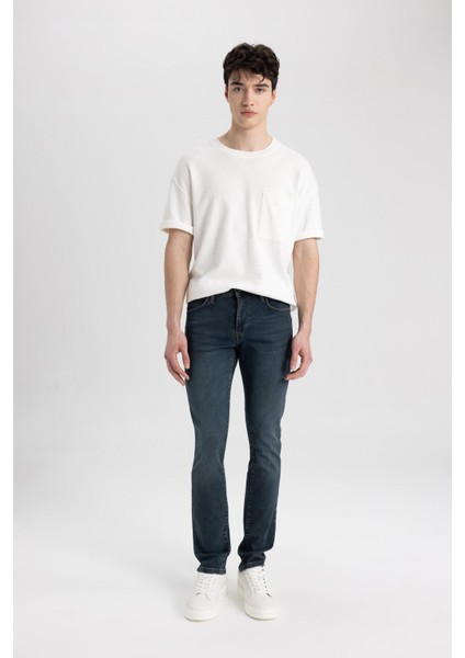 Pedro Slim Fit Dar Kalıp Normal Bel Dar Paça Jean Pantolon C5682AX24SM modelleri