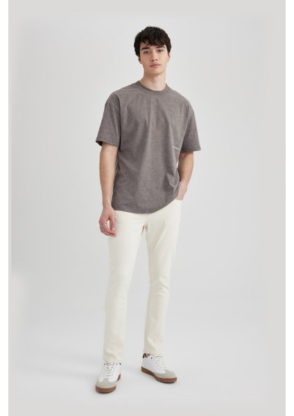 Carlo Skinny Fit Ekstra Dar Kalıp Normal Bel Ekstra Dar Paça Jean Pantolon C6025AX24SM