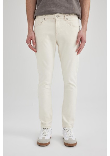 Carlo Skinny Fit Ekstra Dar Kalıp Normal Bel Ekstra Dar Paça Jean Pantolon C6025AX24SM fırsatları