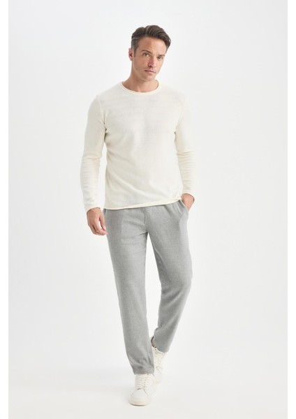 Jogger Pantolon Beli Bağcıklı Cepli Düz Paça D8641AX24AU