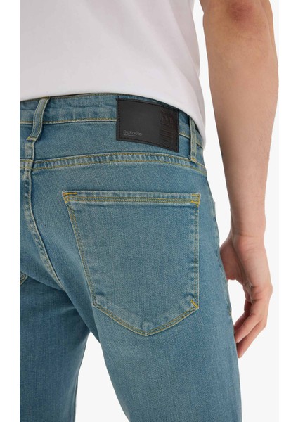 Pedro Slim Fit Dar Kalıp Normal Bel Dar Paça Jean Pantolon E8201AX25SP