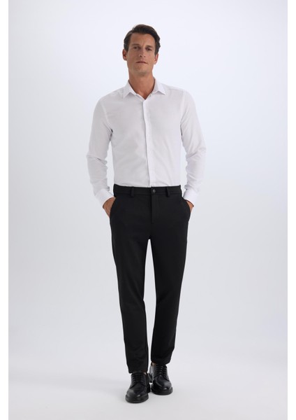 Jogger Düz Paça Her Yöne Esneyen Yazlık Kumaş Pantolon T6317AZ25SP fırsatları