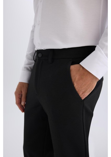 Jogger Düz Paça Her Yöne Esneyen Yazlık Kumaş Pantolon T6317AZ25SP