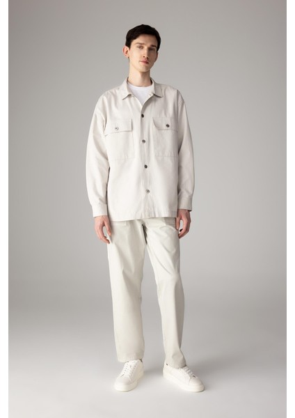 Yazlık Gabardin Pantolon Straight Fit Bol Rahat Kesim Cepli Düz Paça B4089AX24SP fiyatları