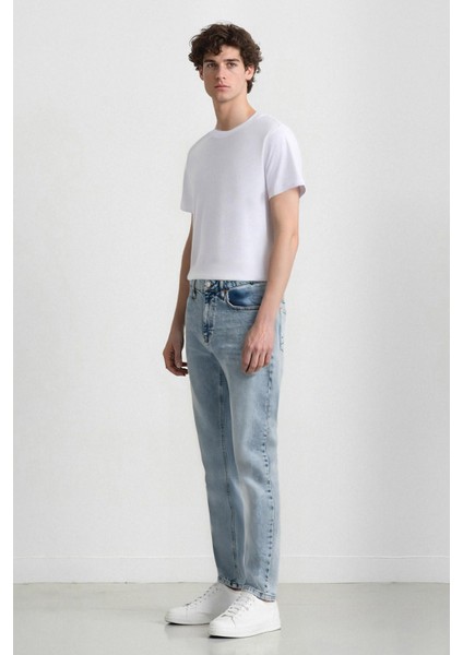 Slim Tapered Fit Dar Kalıp Normal Bel Daralan Paça Jean Pantolon F2324AX25SP fiyatları
