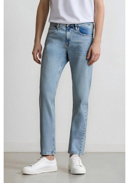 Slim Tapered Fit Dar Kalıp Normal Bel Daralan Paça Jean Pantolon F2324AX25SP