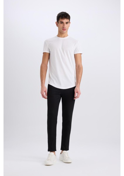 Carlo Skinny Fit Solmayan Renk Ekstra Dar Kalıp Normal Bel Ekstra Dar Paça Siyah Jean Pantolon R8763AZ25SP modelleri