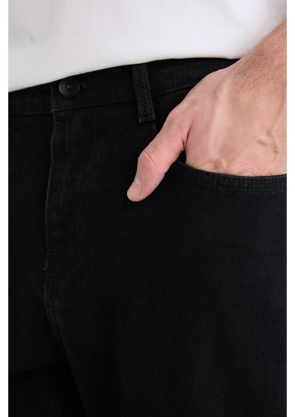 Diago Comfort Fit Rahat Kalıp Yüksek Bel Geniş Paça Siyah Jean Pantolon D9828AX25SP indirimleri
