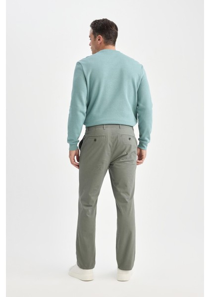 Regular Fit Normal Kesim Yazlık Düz Paça Chino Kanvas Pantolon D7349AX25SP