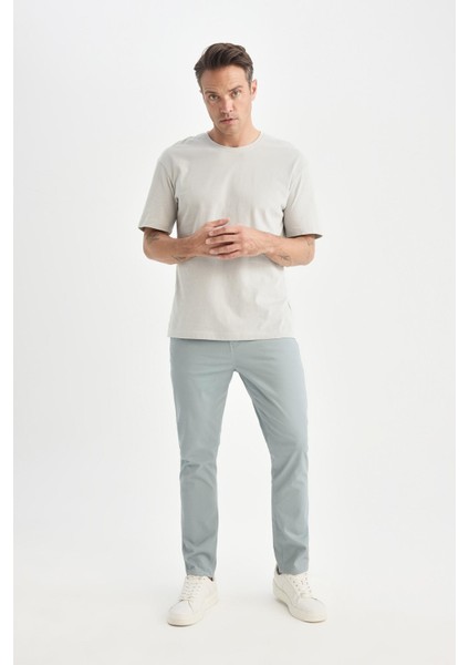 Regular Fit Normal Kesim Yazlık Düz Paça Chino Kanvas Pantolon D7349AX25SP fiyatları