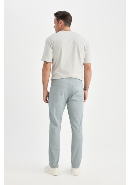 Regular Fit Normal Kesim Yazlık Düz Paça Chino Kanvas Pantolon D7349AX25SP